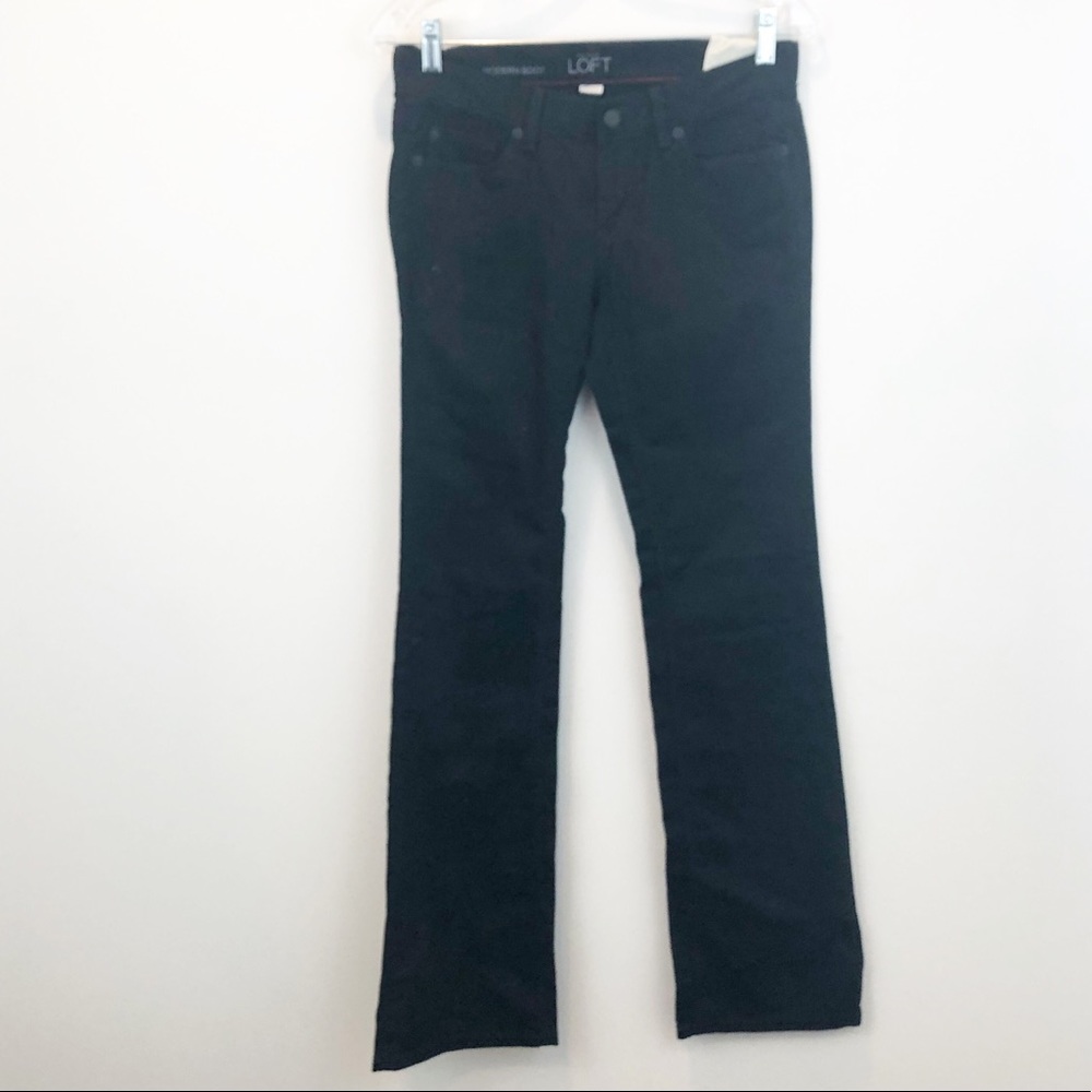 Ann Taylor Loft Modern Boot Black Jeans NWT